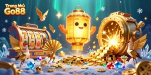 Engage with the vibrant offerings on Trang chủ Go88's casino platform featuring a dynamic slot game scene.