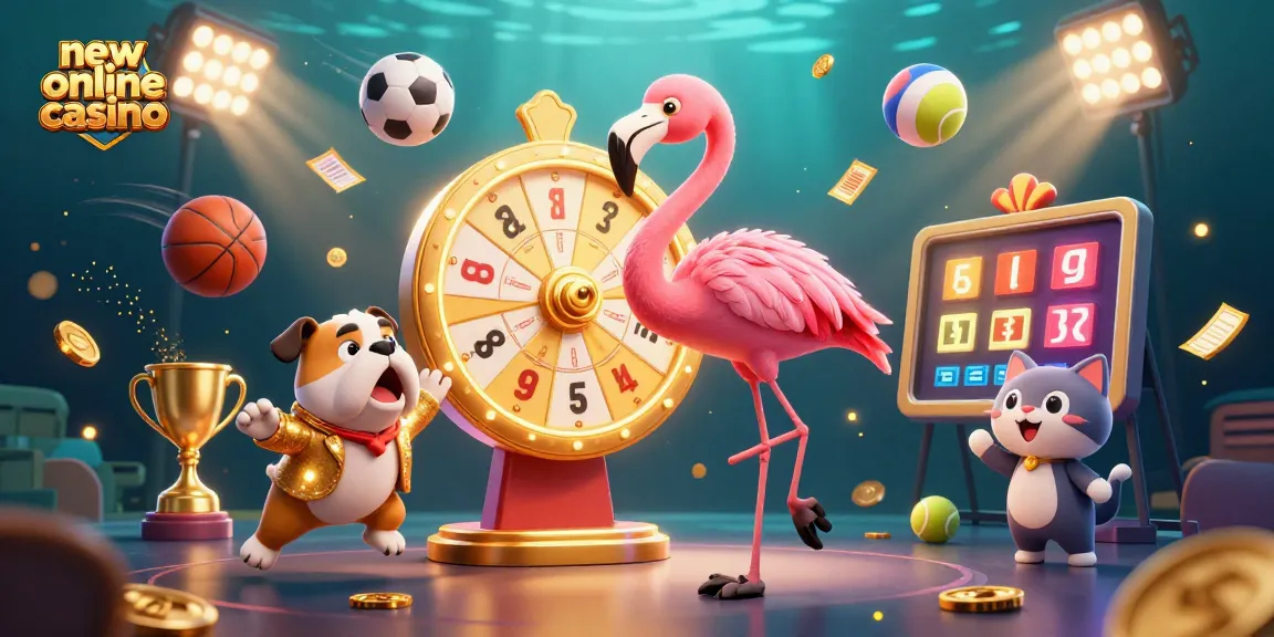 Engage with the exciting new online casino experience, presented with energetic characters and dynamic prize elements.