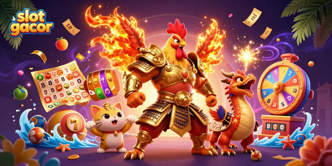 Experience exhilarating slot gacor action with dynamic characters and vibrant casino elements.